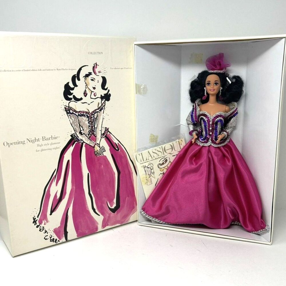 Barbie Opening Night Doll Classique 1993 Mattel 10148 Vintage Pink Formal Dress